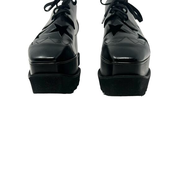 NWOT Stella McCartney Elyse Star Mega Platform Oxford Black Size 40.5 - Picture 5 of 9